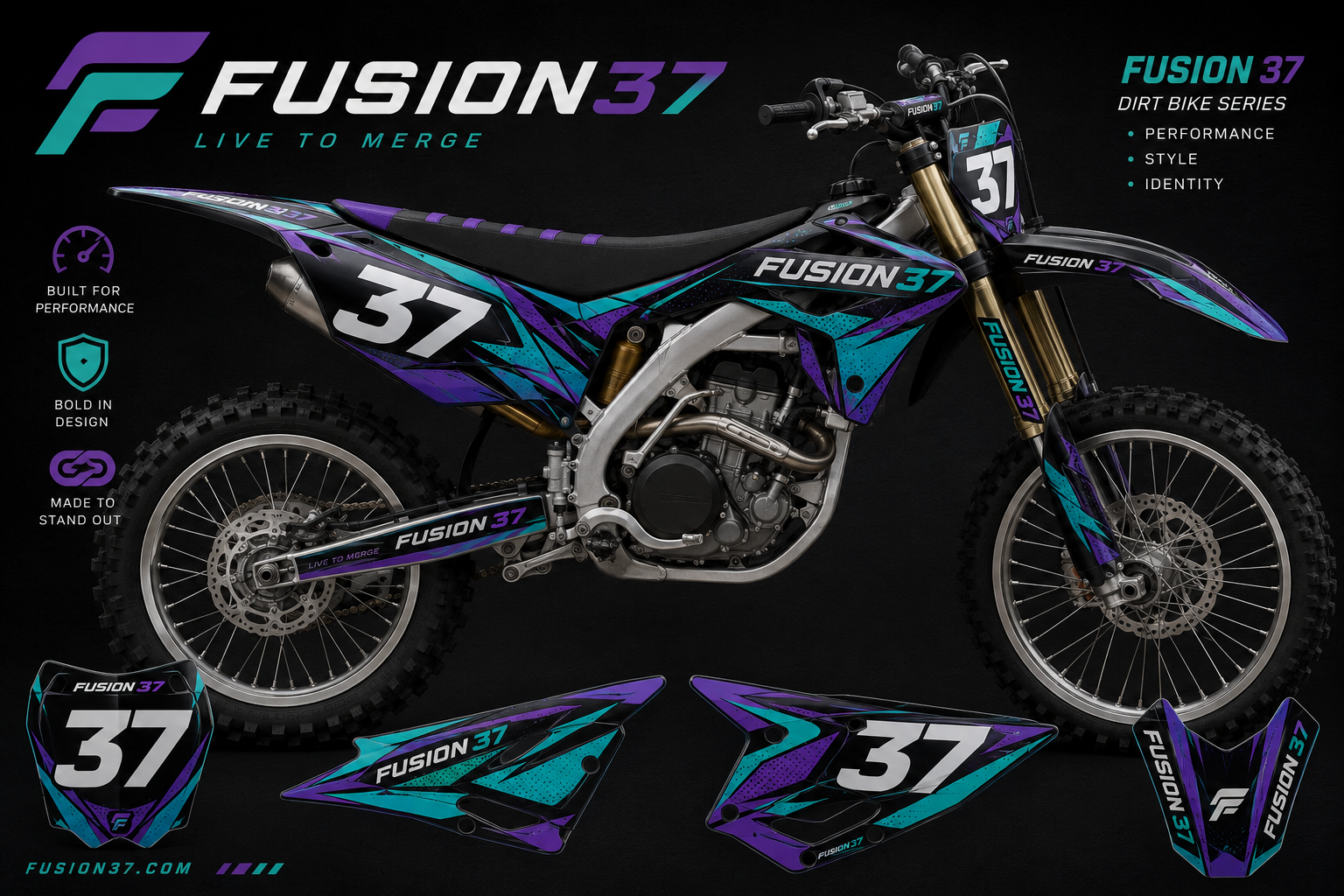 Fusion37 Dirt Bike Graphics